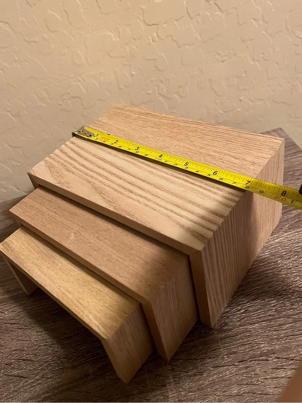Target Bullseye Wood Tiered Risers Display Rectangle NWOT